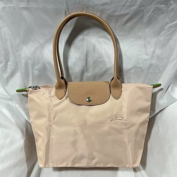 Longchamp LePliage Women's Pink/Cream Tote Bag - Picture 3 of 5